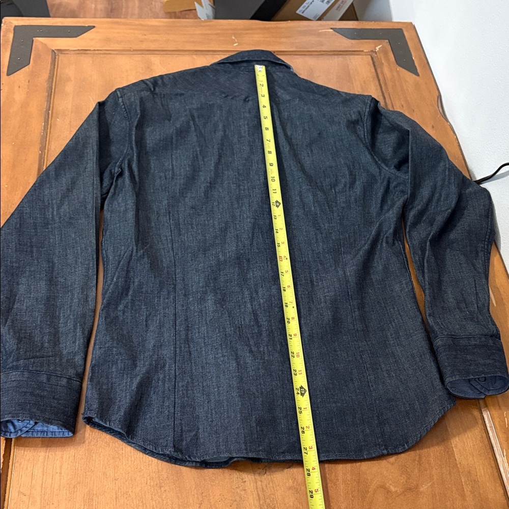 Banana Republic Dark Blue Denim Shirt Size Small - Picture 7 of 10